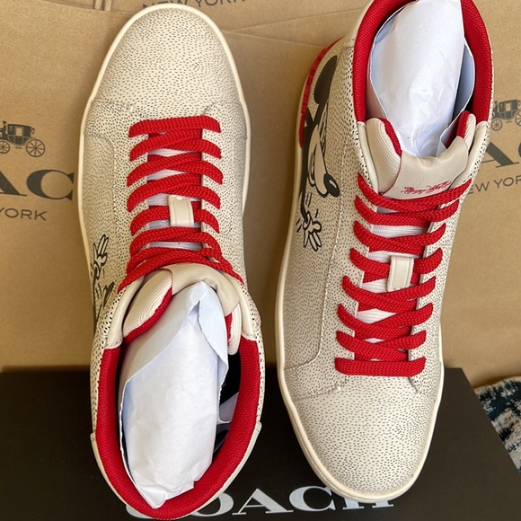 Coach CLIP MXKH HIGH TP Chalk/Black WMNS sneakers Disney - Picture 15 of 16